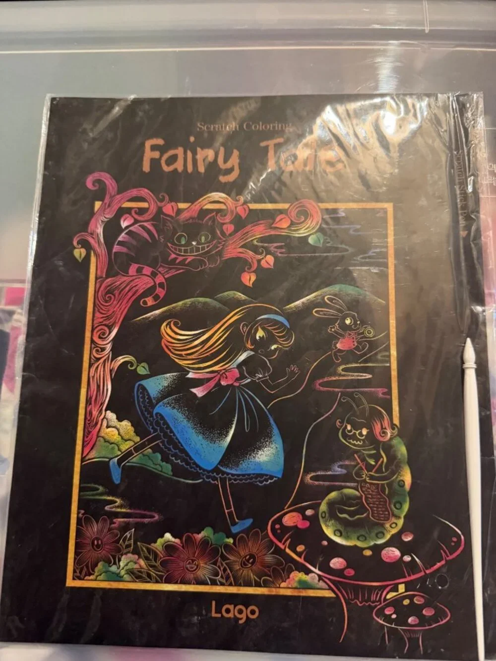 NEW Fairy Tale scratch art book